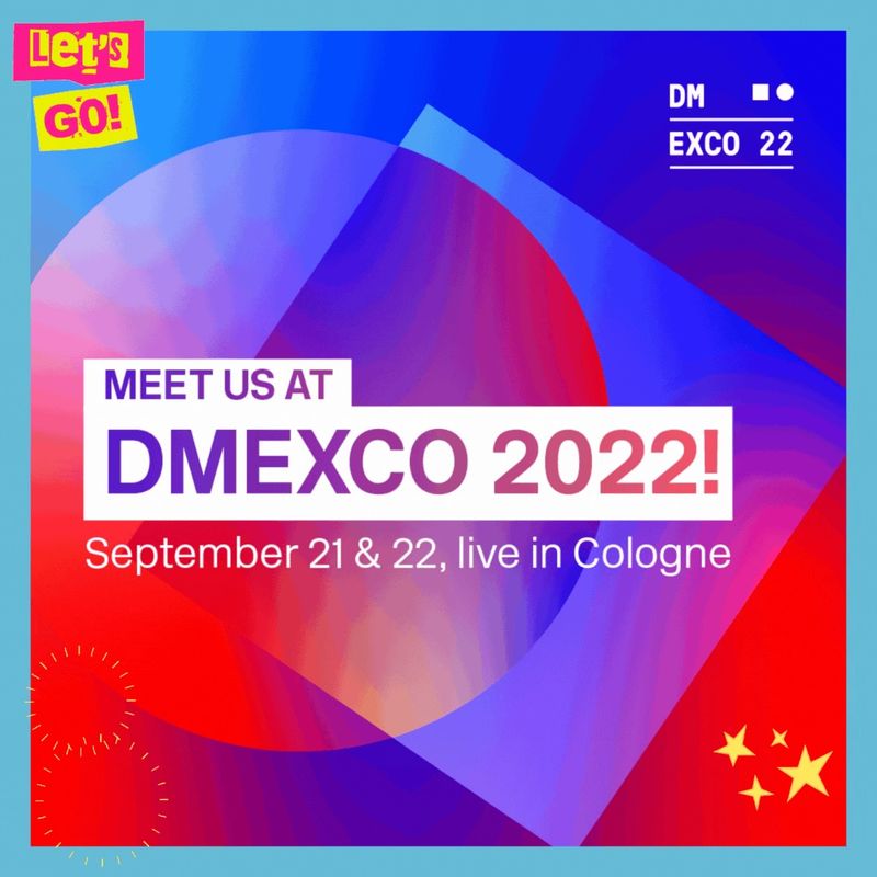 The Logo of the DMEXCO 2022 with the date and the location.