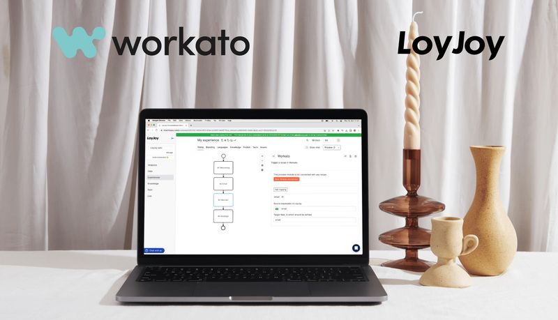 Das neue Workato Prozessmodul. Rationalisieren Sie komplexe Arbeitsabläufe mit LoyJoys Workato Prozessmodul.