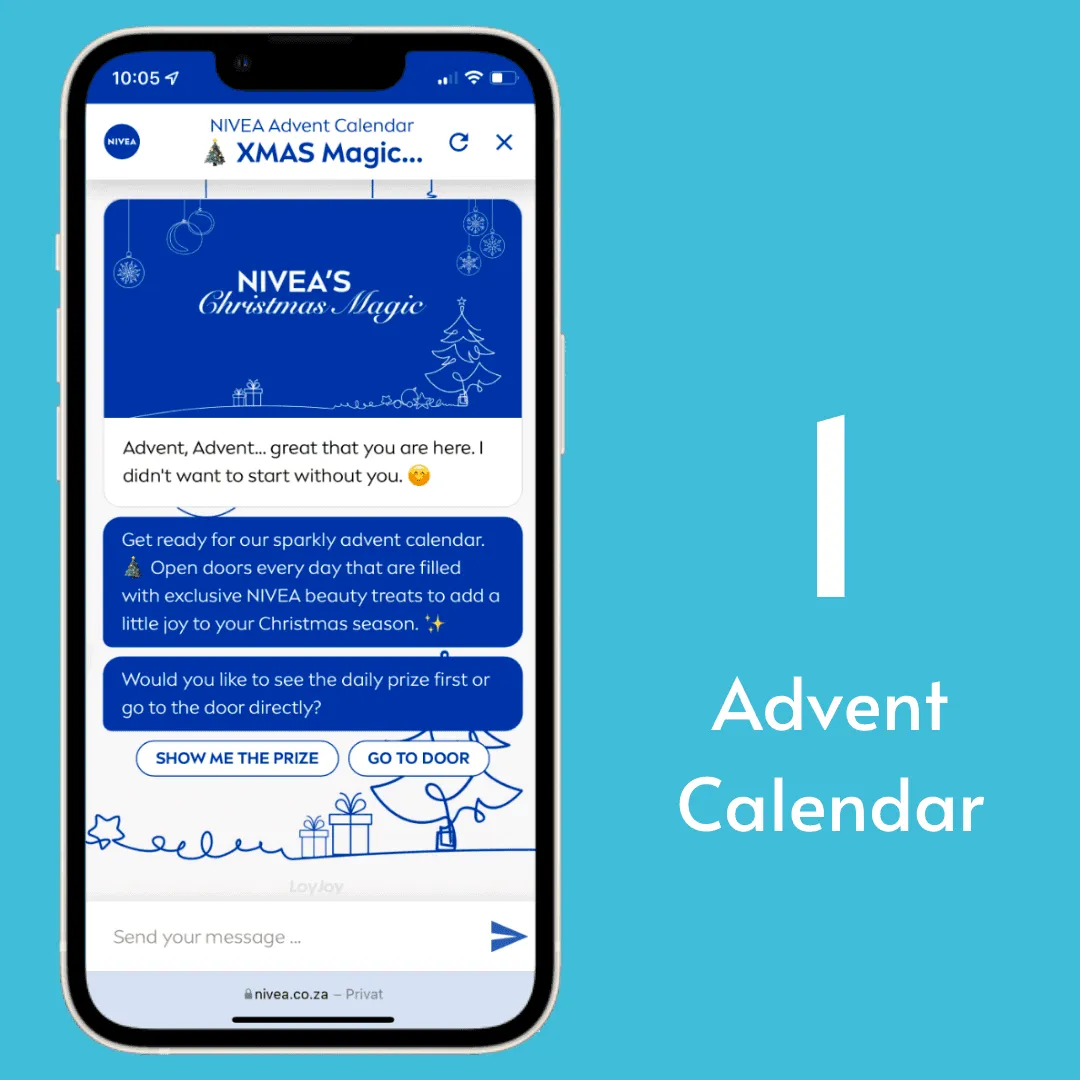 The NIVEA South Africa Advent Calendar 2021.