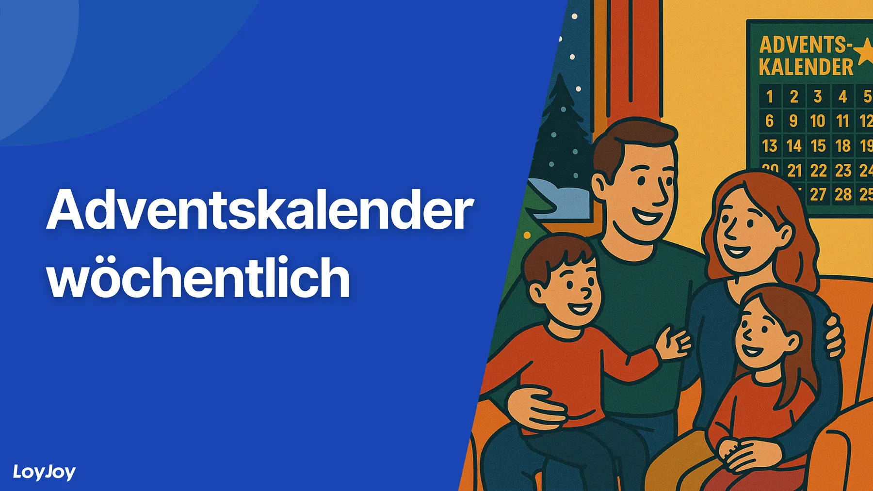 Adventskalender wöchentlich: Vier-Wochen-Vorlage