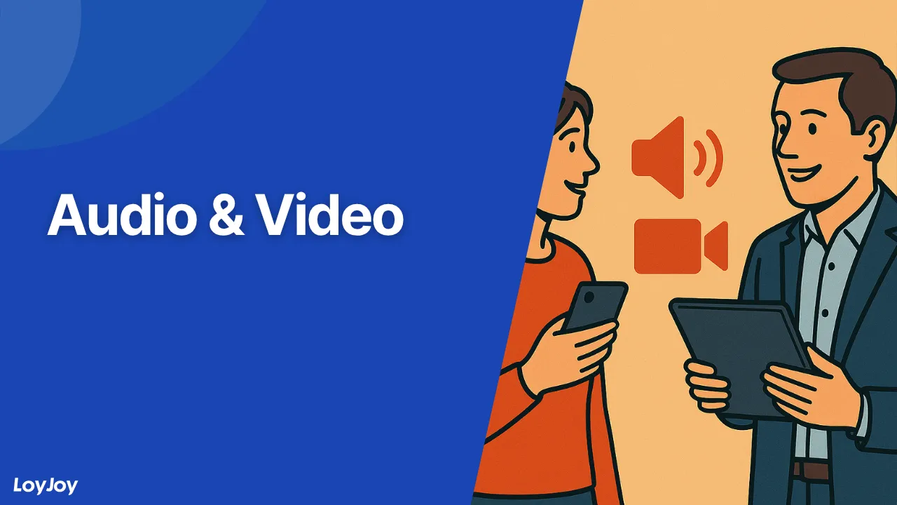 Audio und Video im Chat: Vorlage für Multimedia