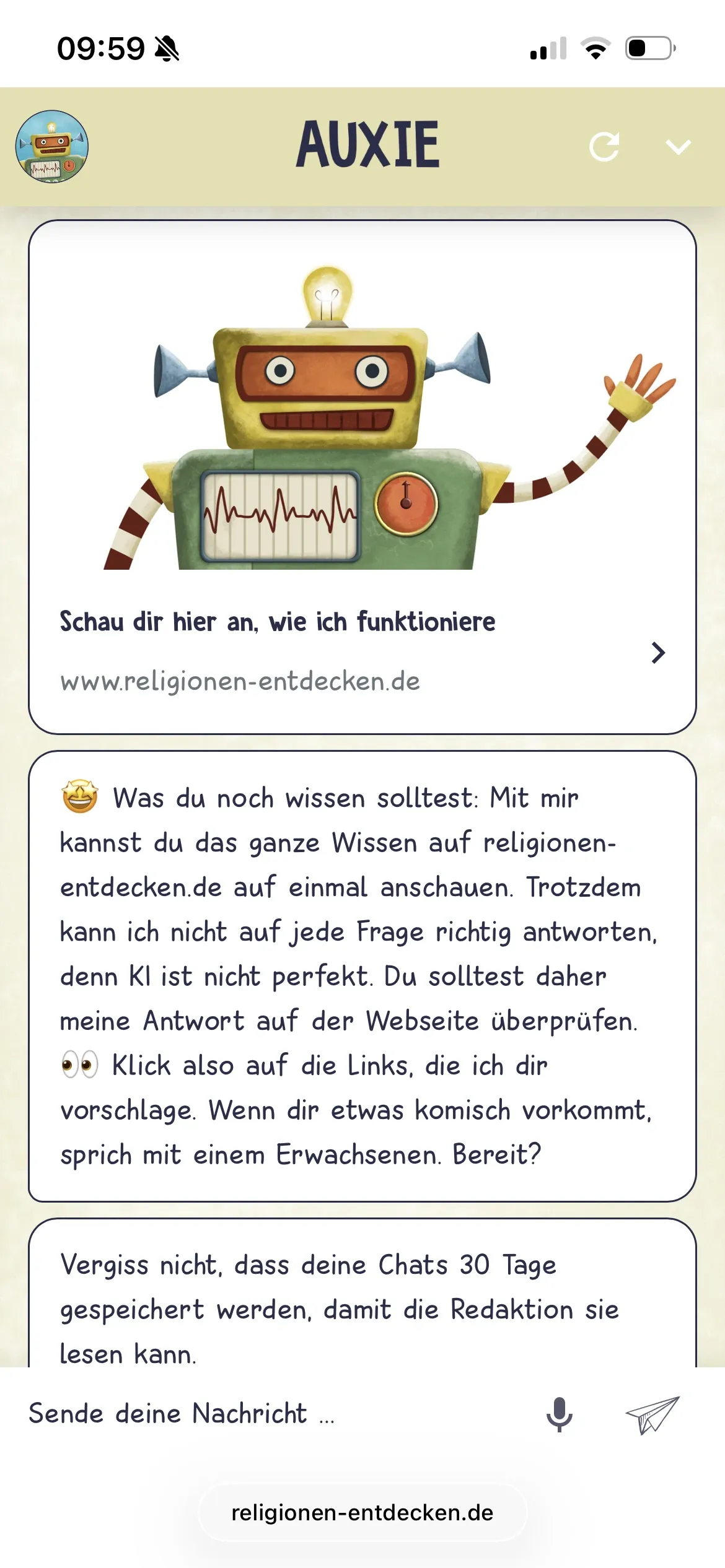 Child-Friendly AI Chat