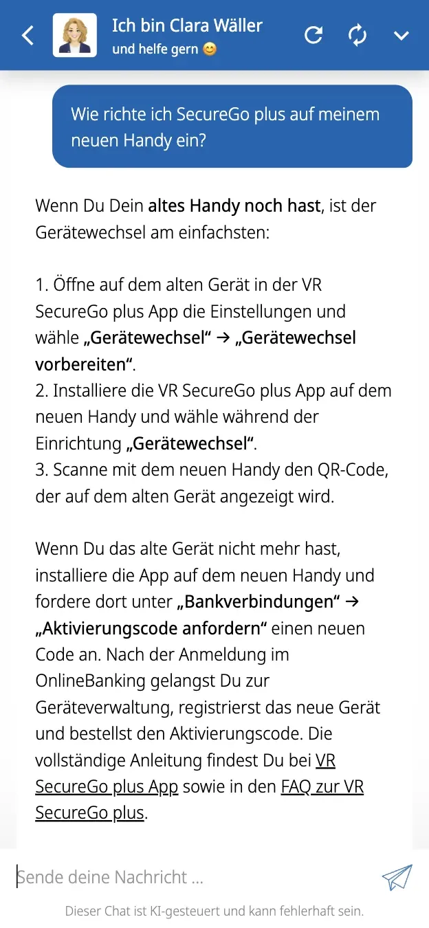 Hilfe beim Online-Banking