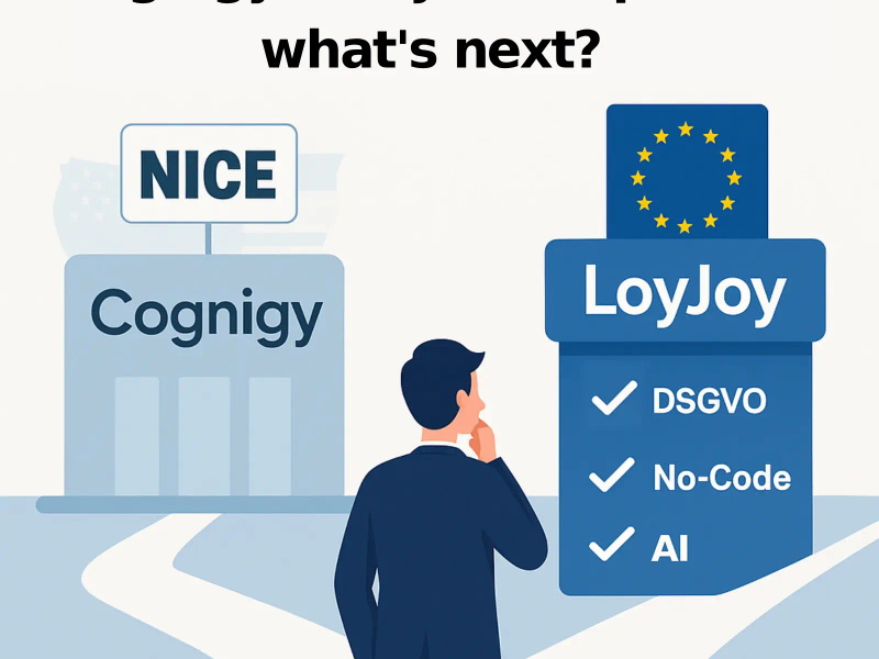 Cognigy Sold – LoyJoy as a GDPR-Compliant Chatbot Alternative from Germany
