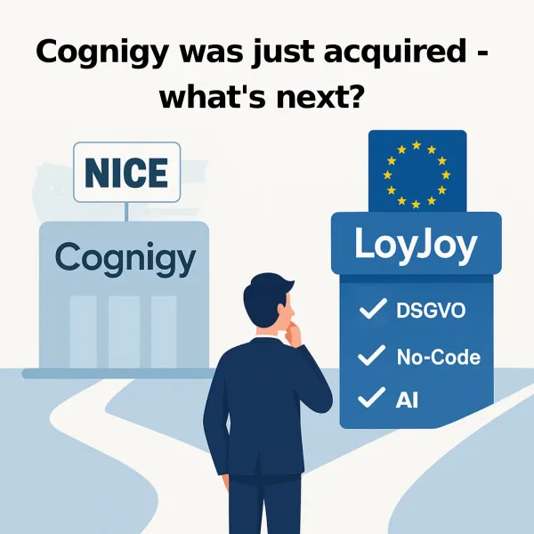 Cognigy Sold – LoyJoy as a GDPR-Compliant Chatbot Alternative from Germany