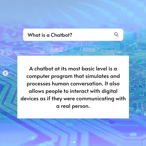 Ein Suchfeld mit einer Antwort. Was ist ein Chatbot? Ein Chatbot ist auf grundlegendster Ebene ein Computerprogramm, das menschliche Konversation simuliert und verarbeitet. Er ermöglicht es Menschen auch, mit digitalen Geräten zu interagieren, als würden sie mit einer echten Person kommunizieren.