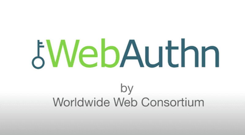 The logo of WebAuthn by worldwide web consortium.