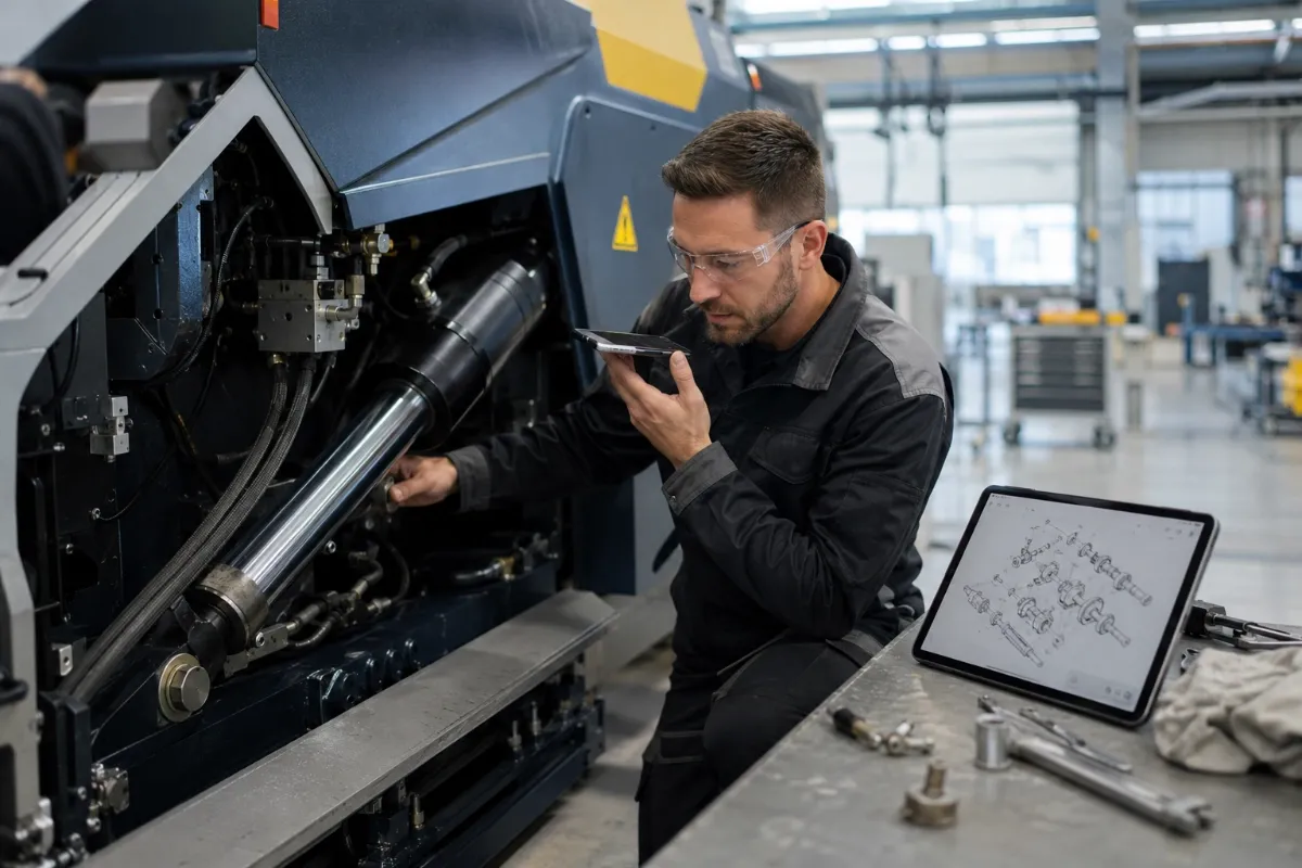 KI-Agent für Ersatzteilanfragen im Maschinenbau