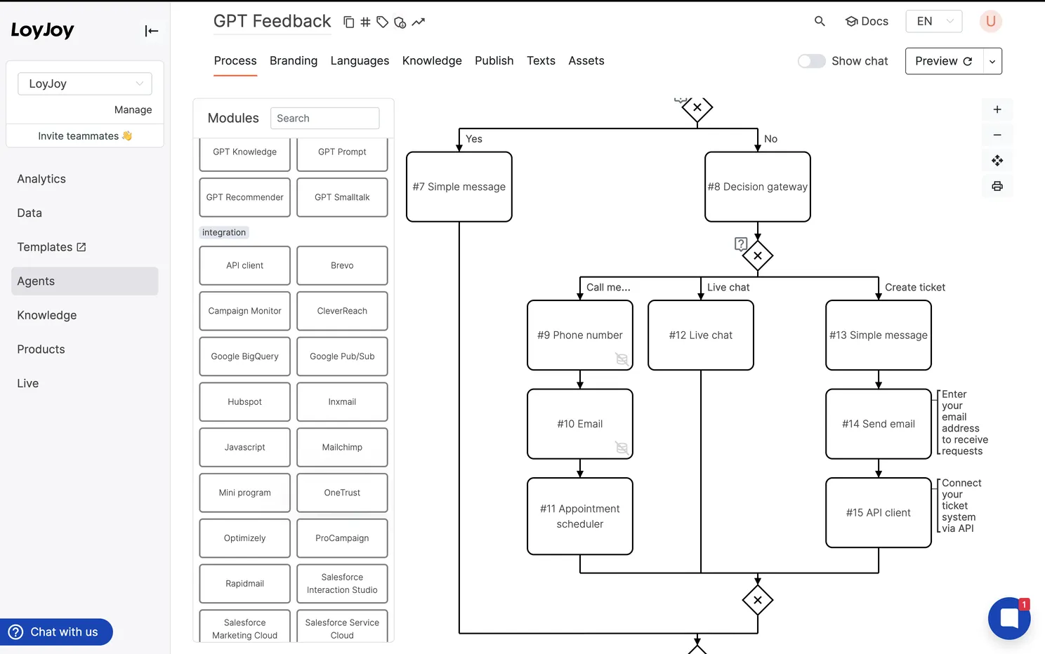 All modules in LoyJoy become MCP-capable tools