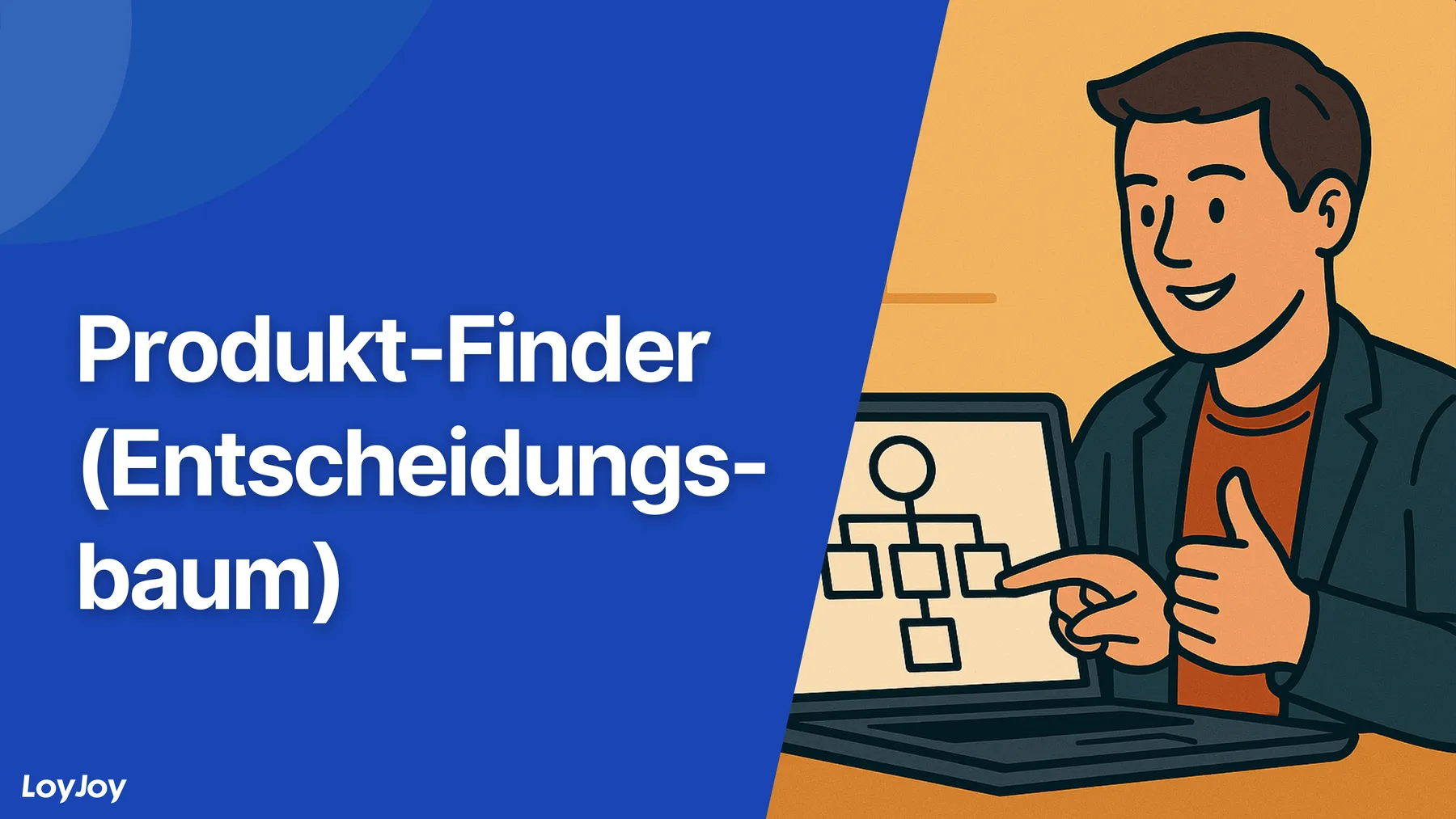Produkt-Finder: Vorlage mit Entscheidungsbaum