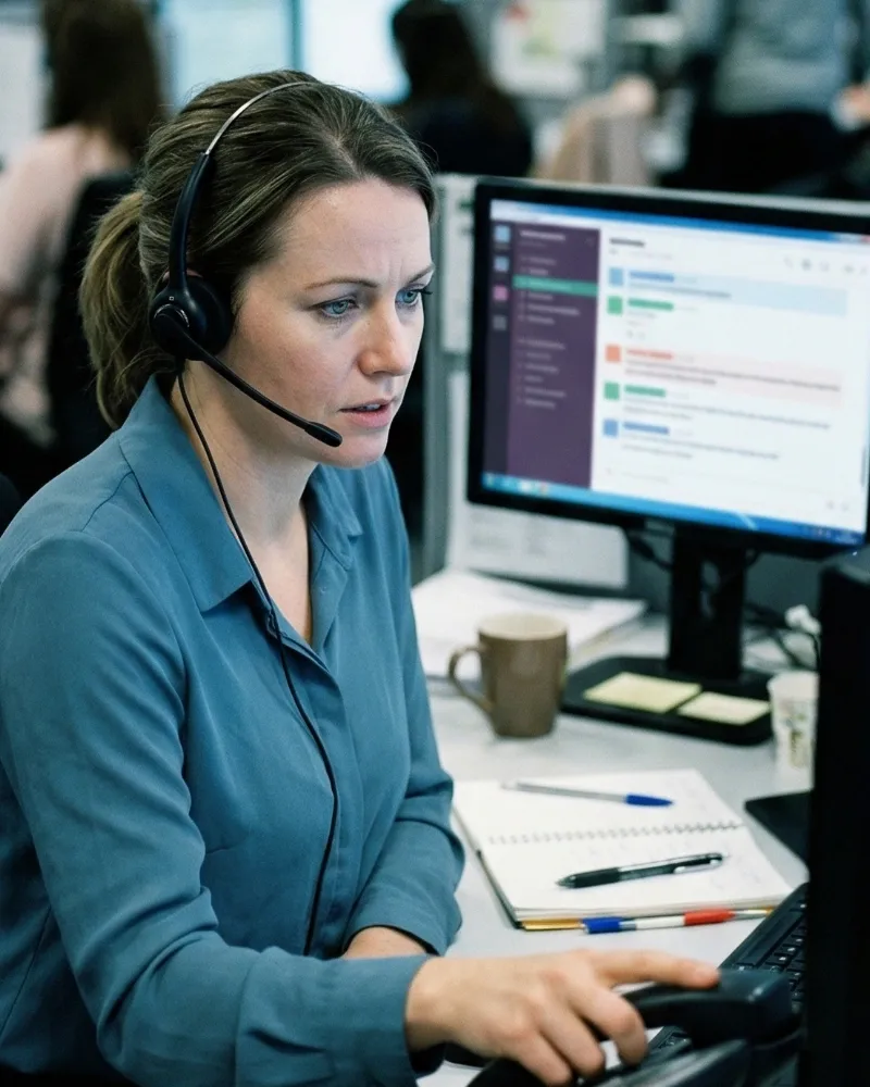 Überlastetes Service-Center-Team