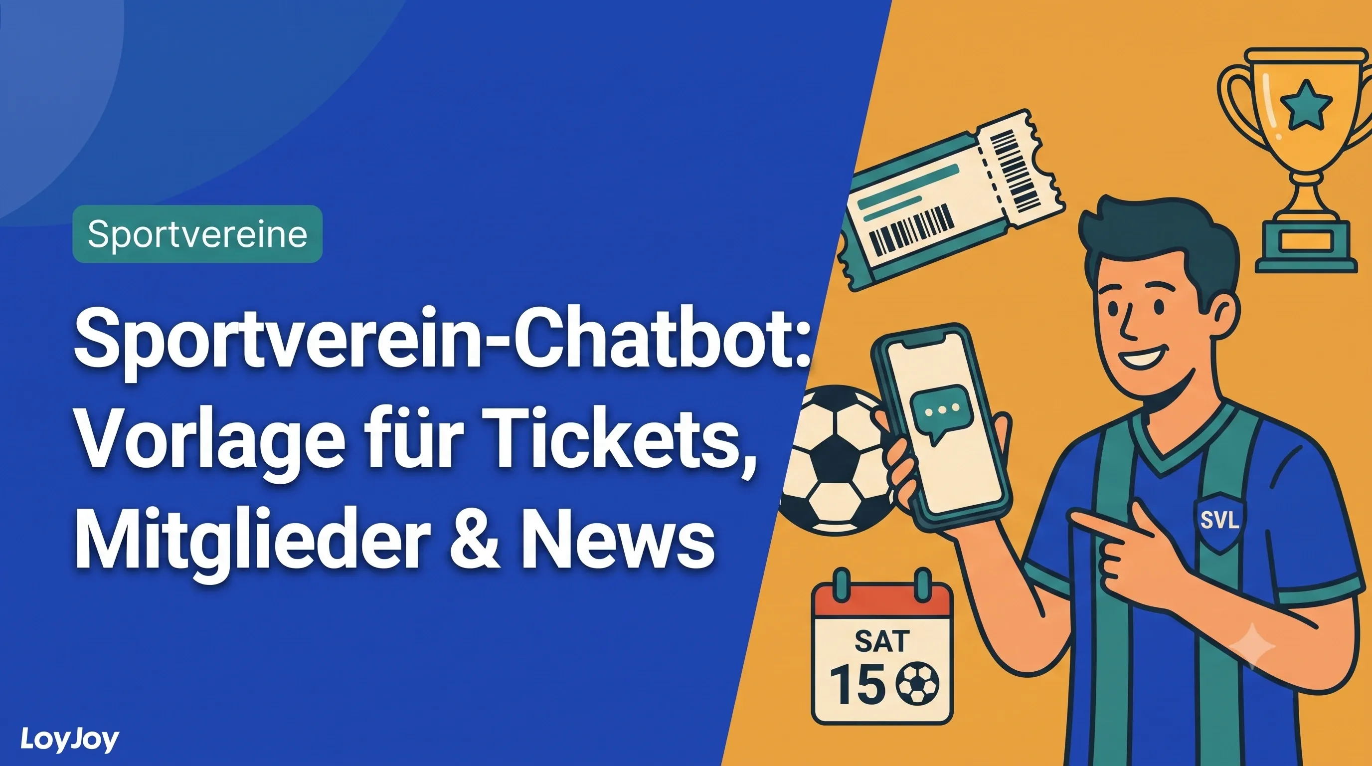Sportverein-Chatbot: Tickets, Mitglieder, News