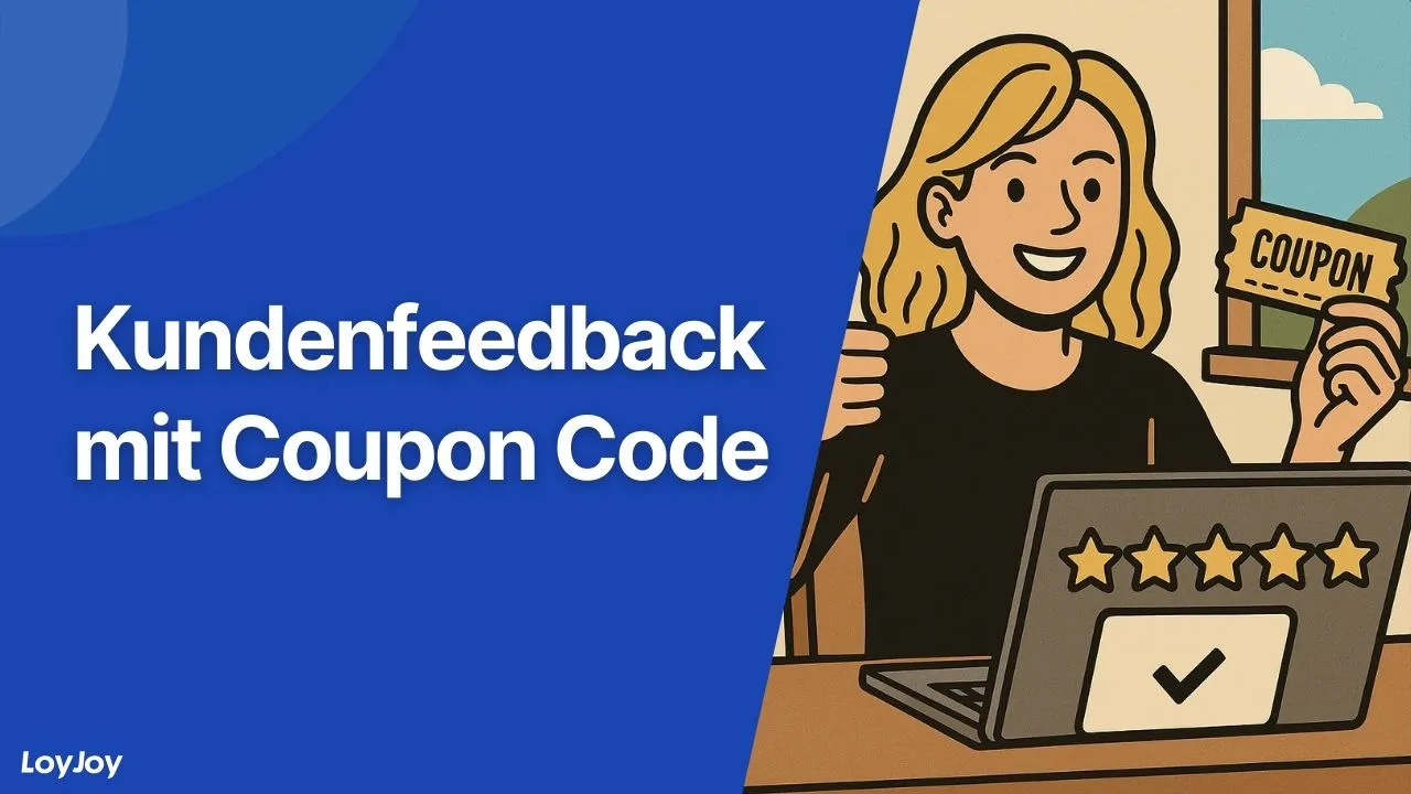 Feedback mit Coupon-Code: Vorlage für Umfragen
