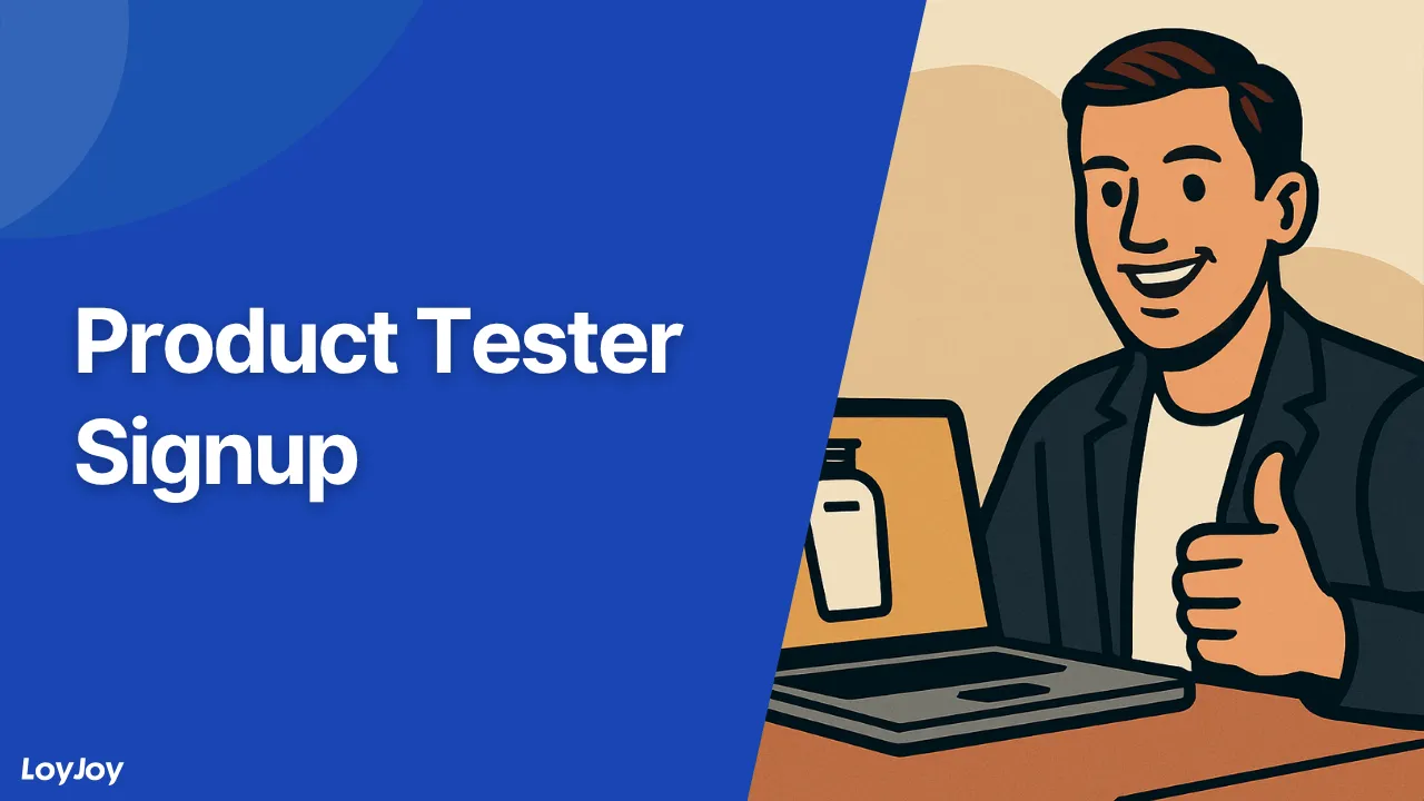 Product Tester Signup Template