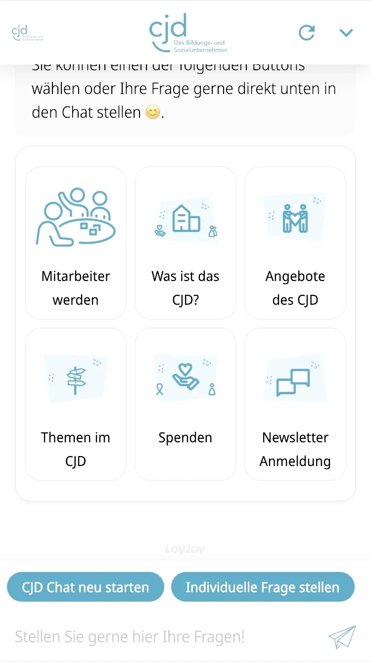 Sechs Themenfelder auf einen Blick