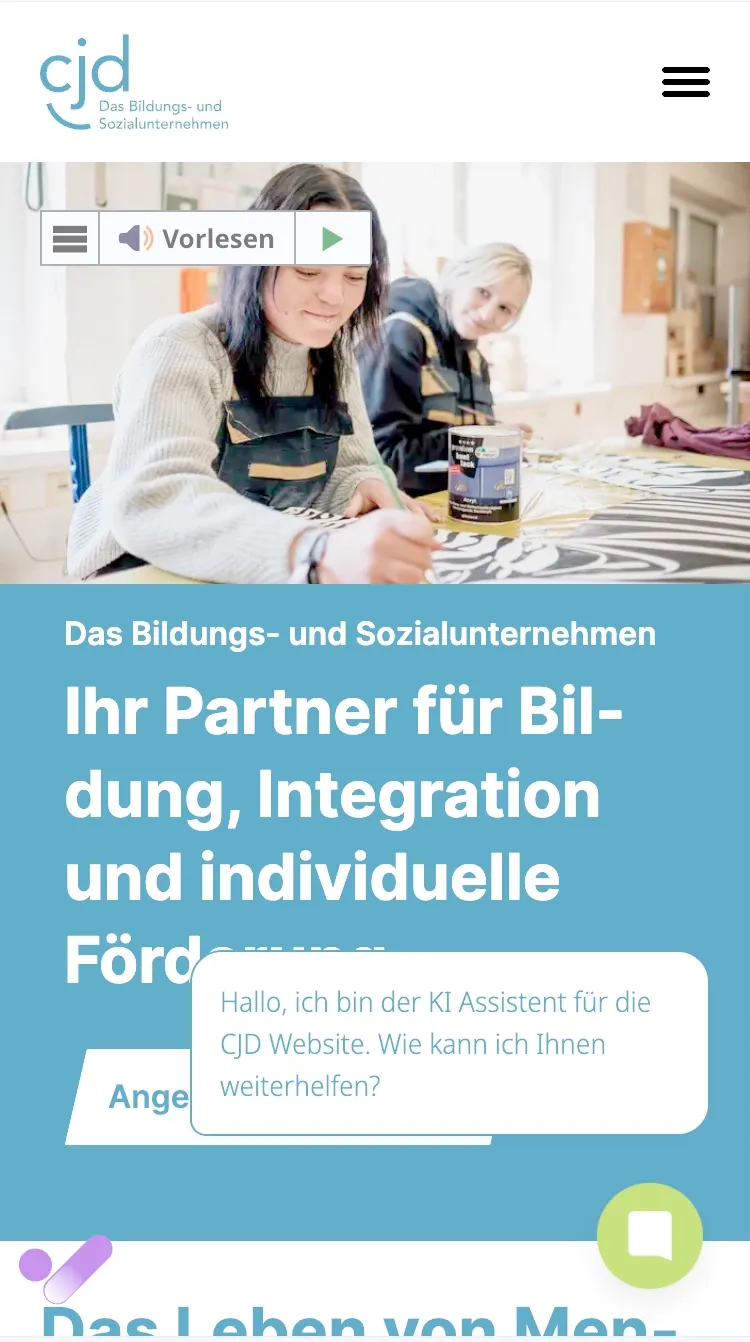 KI-Assistent direkt auf der Website