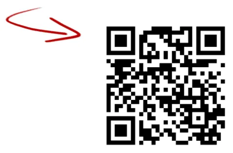 Ein QR-Code der zum Rezeptfinder führt.