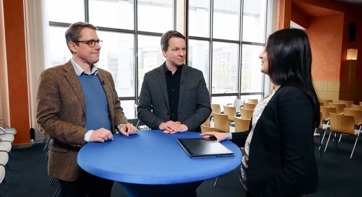 Ulrich, Ulf and Anna during the Interview